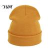 Outdoor Sports Winter Hat Unisex Solid Color Knit Beanies, Classic Slouchy Skull Cap for Winter, Knitted Casual Warm Headwear Men Women, Soft Thermal