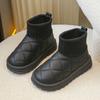 Children's Boots Sock Style Snow Boots Girls Short Boots Kids Cute Sewing Autumn Winter  Warm Cotton Thermal Shoes for Boys