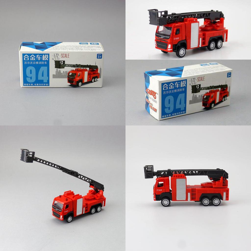 Legierter Volvo Leiter-Feuerwehrwagen mit Trägheitssteuerung für Kinderspiel