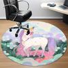 1 Stück Einhorn Fantasy Gartenstuhl Teppich für Büro, Weich, Rutschfest Polyester Matte, Büro, Eingangsbereich, Wohnzimmer, Schlafzimmer, yy251207261