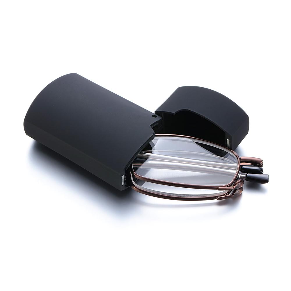 Faltbare Lesebrille mit Etui Damen Herren Leicht Mini Altersweitsichtbrille Tragbar Ultraleicht Klein Weitsicht Brille