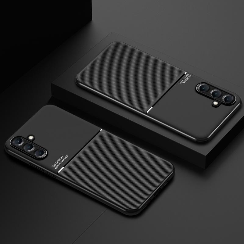 For Samsung Galaxy M55 5G Case Luxury Magnetic Car Holder Leather Phone Cases for Samsung M15 F15 F55 5G M 15 F 55 Back Cover