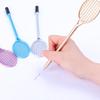 1Pc Tennis Racket Design Gel Pens Black Ink Smooth Flow Fine Point for Teacher Supplies JournalingSet for School Office Art Craft Back To