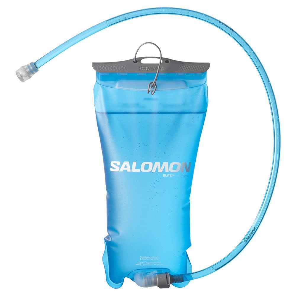 Salomon Hydration Foldable Portable Water 2022 SOFT RESERVOIR Reservoir Free Clear Blue Bottle, Pack, Bottle, Model, 1.5L (Soft 1.5 Liter), LC1916200,