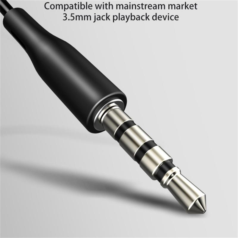 In-Ear-Kopfhörer mit Kabelfernbedienung und Mikrofon Bass Hifi Musik-Ohrhörer für Mobiltelefon Computer MP3