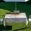 Outdoor Rectangular Table Cover With Starry Sky Sand Flow Waterproof Elastic Edge Patio Garden Dining