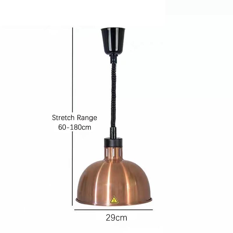 Komerciāla pārtikas sildīšanas lampa Restorāna teleskopiska