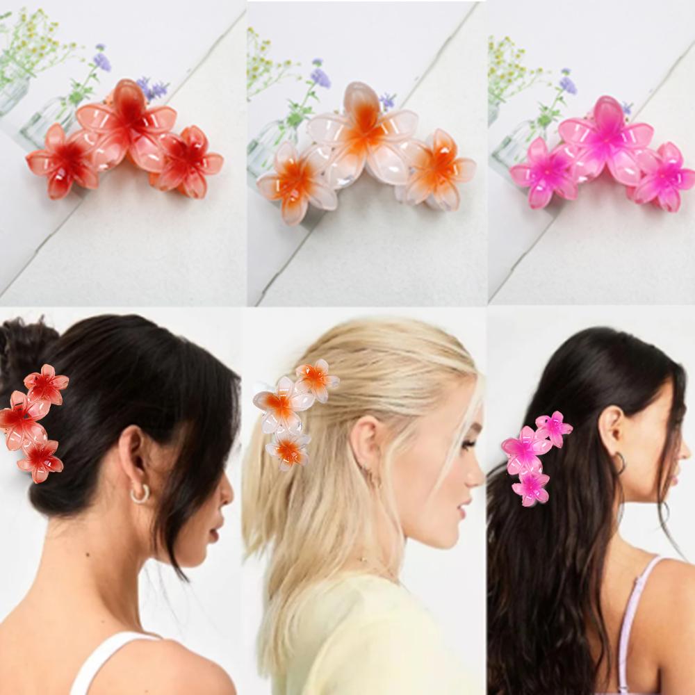 Flower Festival Hairpin Hair Claw Mother's Day Gift Hair Accessories Ladies Korean Sweet Ponytail Hair Crab Clip