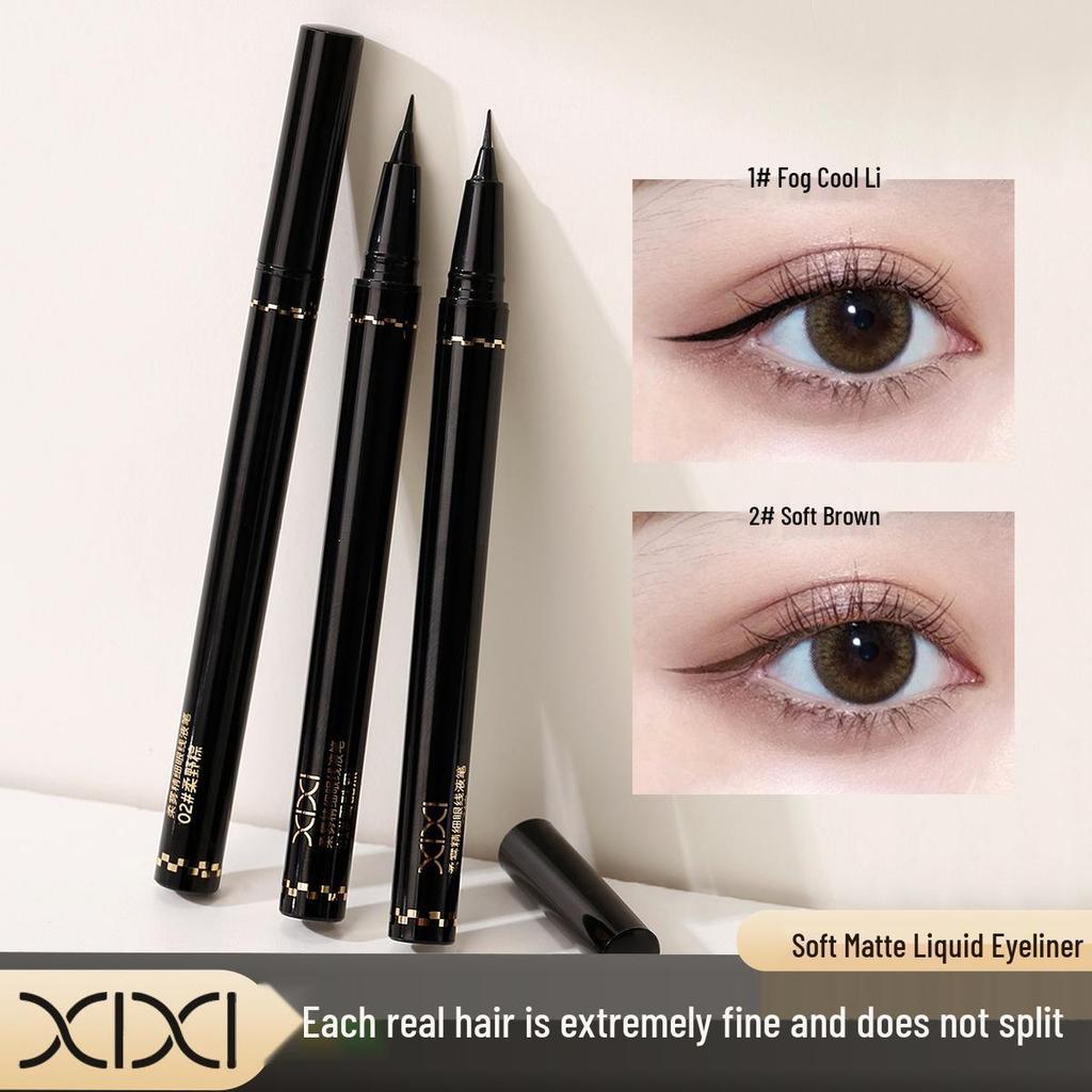 Makeup Xixi Ultra-Fine Soft Mist Eyeliner: Waterproof, Sweat-Proof, Long-Lasting, No Smudge, Perfect for Lower Lash Line & Waterline.
