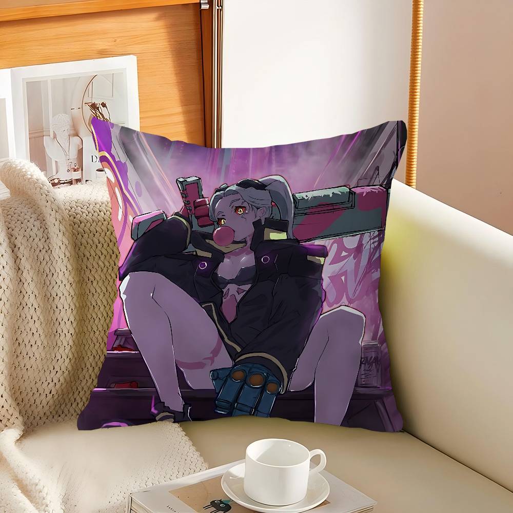 

Anime R-Rebecca C-Cyberpunk Personalized Pillow Dust Cover Bedroom Kids Party Decoration Pillowcase Birthday Children Gift 16x16Inch