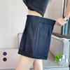 Women's Summer Tencel Denim Shorts – High Waist Loose A-Line Wide Leg Casual Shorts