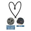1pc Metal Simple Decor Heart-shaped Metal Wall Hanging Ornament Metal Love Wall Art for Bedroom and Living Room Black
