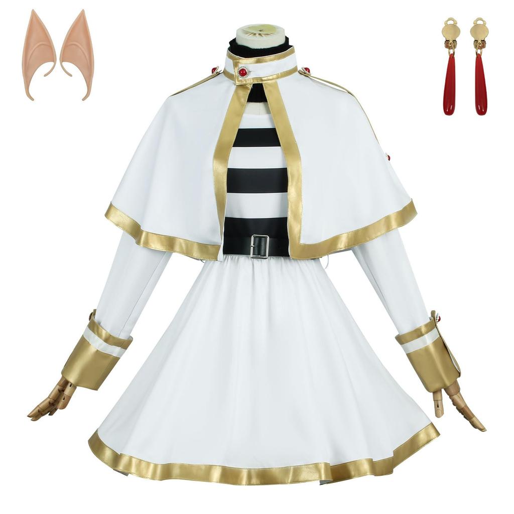 COSSA Freiren Cosplay Costume with Perfect for Stage Everyday School Cultural and Christmas Wig, Performances, Wear, Festivals, Festivals, Halloween,