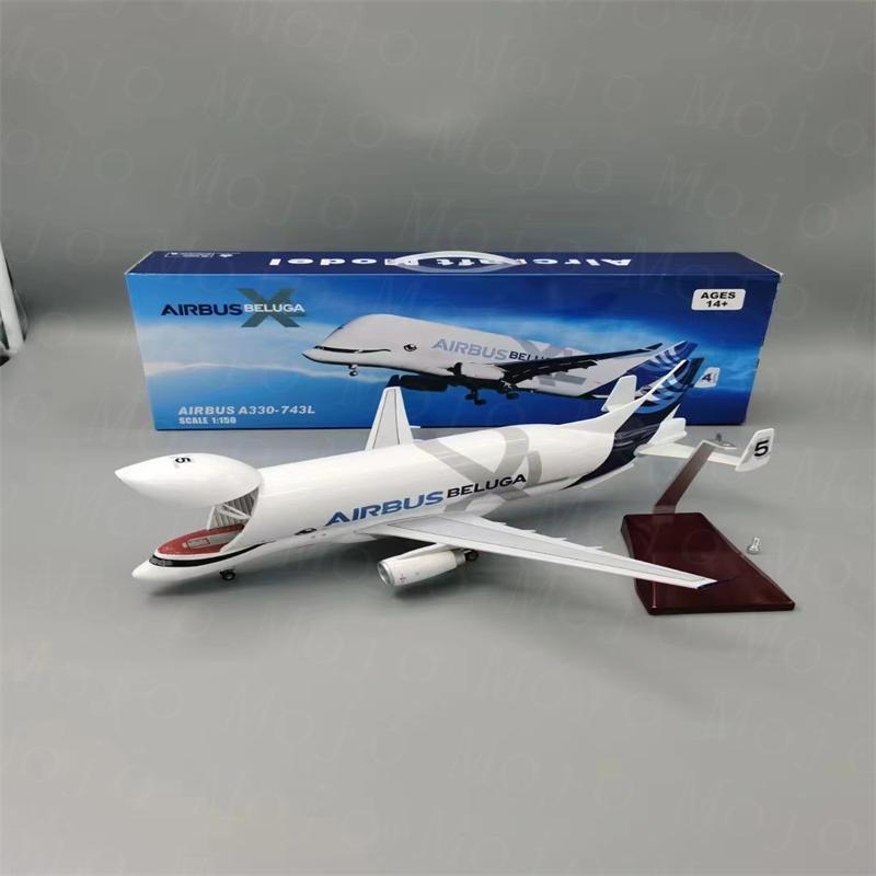 42CM Airbus Super Beluga A300-600ST Model Plane 1:150 Scale Simulation Aircraft Model Airlines Resin Transport Airplane Model