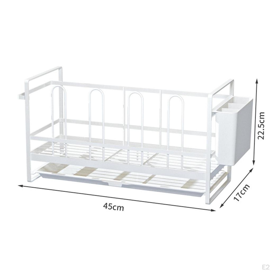 Kitchen Plate Sink Tidy Rack Storage Holder Organizer Drainer Dishes Draining