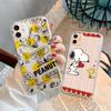 Case for Samsung A04 A14 A23 A34 A54 M23 M33 M52 M53 Realme 10 9 C30S C35 C55 VIVO Y02S Y21 Y51 X80 Pro Transparent Cover NI38 Funny Snoopy