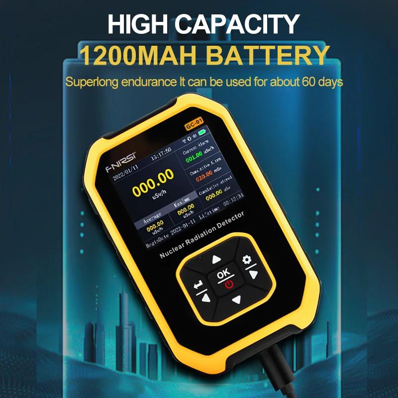 FNIRSI GC-01 Geiger Counter Nuclear Radiation Personal Dosimeter Detectors X-ray Beta Gamma Detector Radioactive Tester