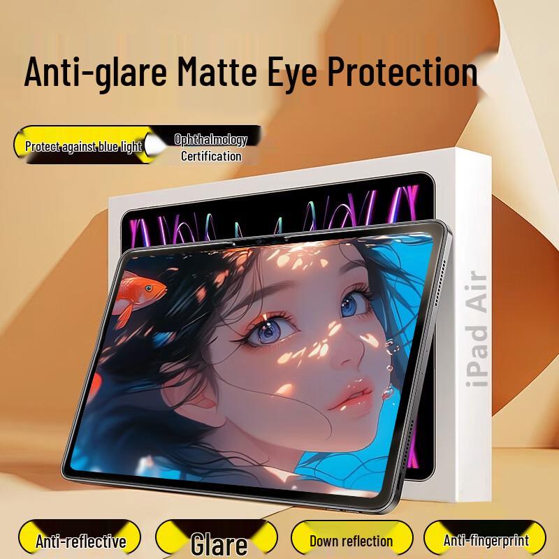 Baoshiqing AG Matte Anti-Blue Light Tempered Glass Screen Protector for iPad