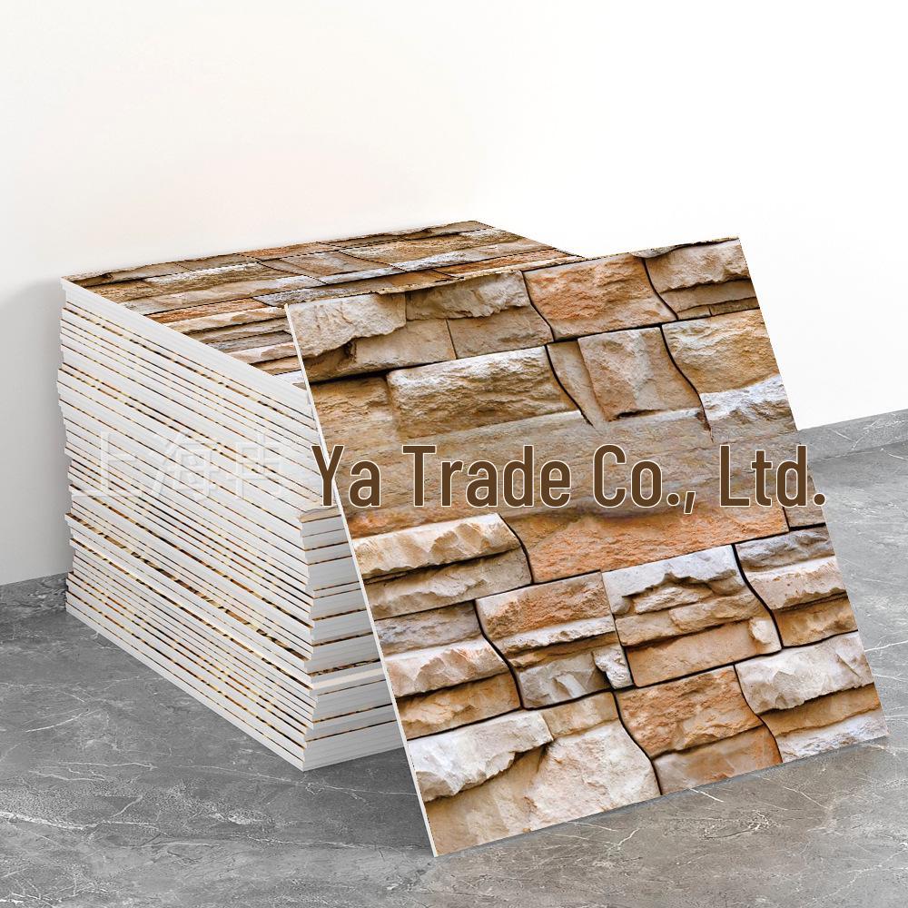 Fliesenimitat 3D Wandaufkleber: Selbstklebende Aluminium-Kunststoff-Paneele für Badezimmer- und Küchenrenovierung.