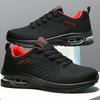 Men's Sports Shoes Spring New Mesh Breathable Sports Shoes Fashionable Lace Up Casual Shoes Anti Slip Lightweight Running Shoes