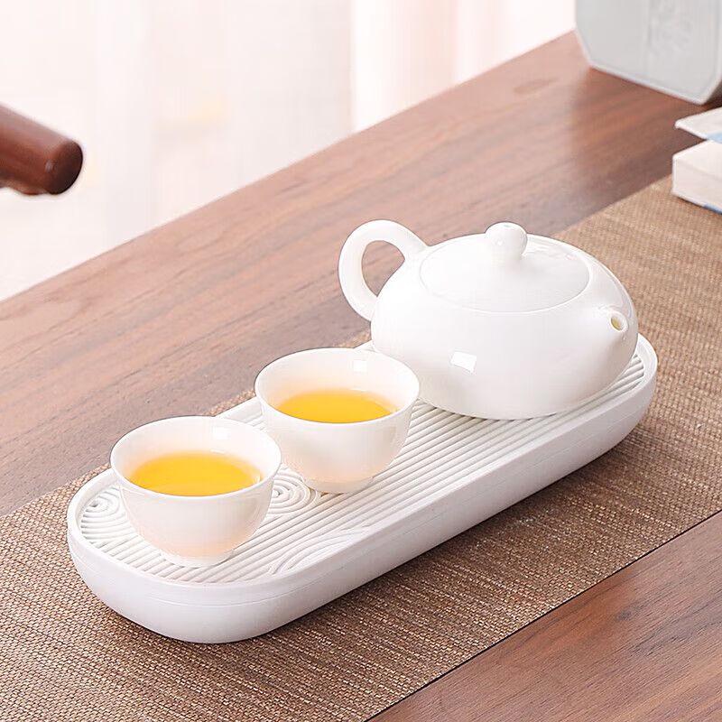 Qianyu Mutton Fat Jade White Ceramic Kung Fu Teapot