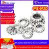 304 Stainless Steel Internal Tooth Lock Washer, Stop Nut, and Anti-Loosening Washer M3-M20.