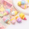 Resin 3D Cartoon Ice Cream and Popsicle Candy Toy Pendant for DIY Jewelry