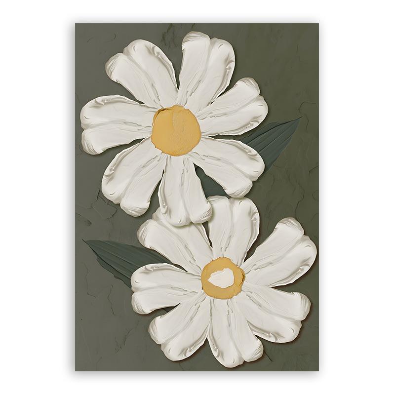 Vintage Bohemian Floral Canvas Painting Minimalistic Flower Market Posters and Print Pictures Living Room Wall Art Home Decor