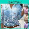 For Fashion Vintage Blouse Printed Women Summer Long Sleeve Button Up Shirts 5xl Loose Elegant Casual Floral Tops Blusas 26256