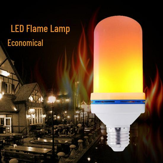 Seven-Color LED 3D Fireworks Bulb with E27 Base - Dazzling Decorative Light Source