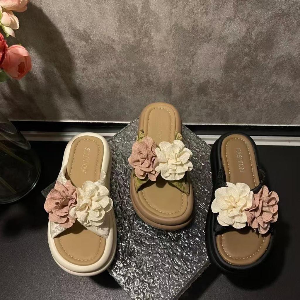 Platform Sandals Summer New Temperament Fashion One Pedal Cool Comfortable Skirt Slippers Light