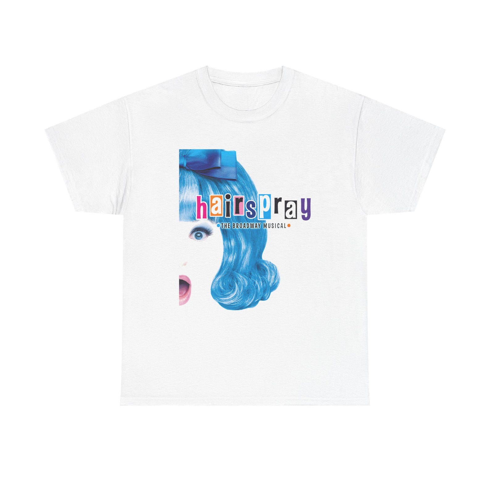 Hairspray Broadway Musical Logo White Tee T-Shirt Size S to 5XL S