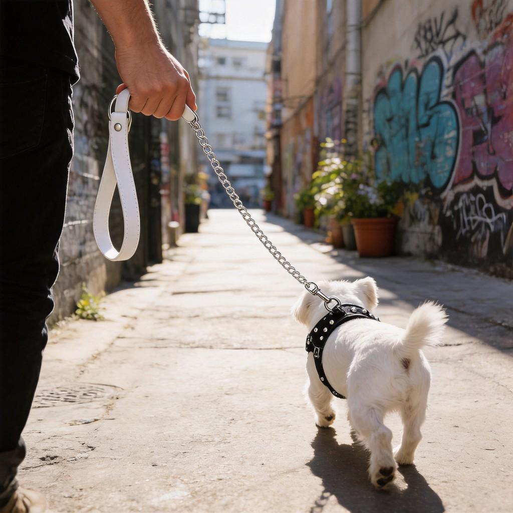 Eco Friendly Pu Leather Dog Lead With Twist Resistant Construction For Pet Outdoors