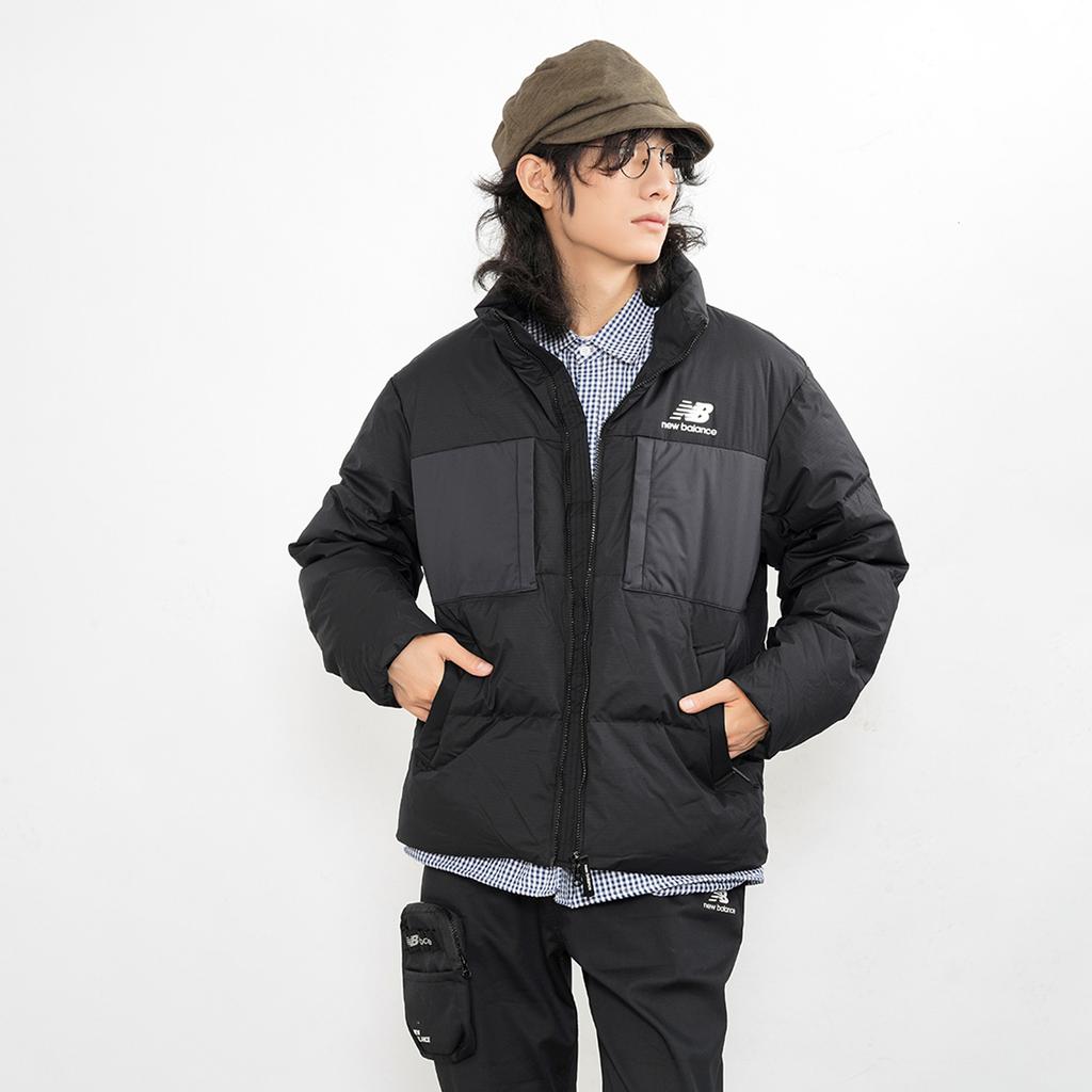 New Balance Down Jackets Unisex Black Stand Collar Moderate Other 5PB43053-BK