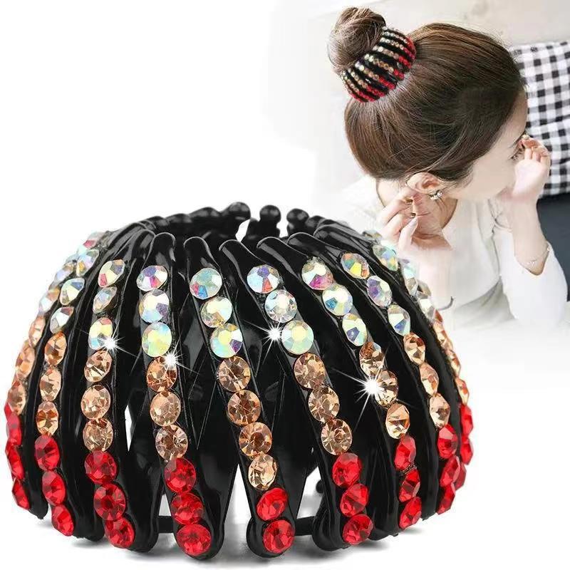 Medium-sized Hair Dispenser, Medium-sized Hair Curlers, New Style Hair Clips for Ponytail, Flower-shaped Hair Band, Hair Accessory Clips
