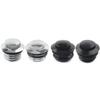 Motorcycle Left+Right Thread Flush Pop Up Gas Cap Vented Fuel Tank Cover For Harley Davidson Road King Softail Dyna