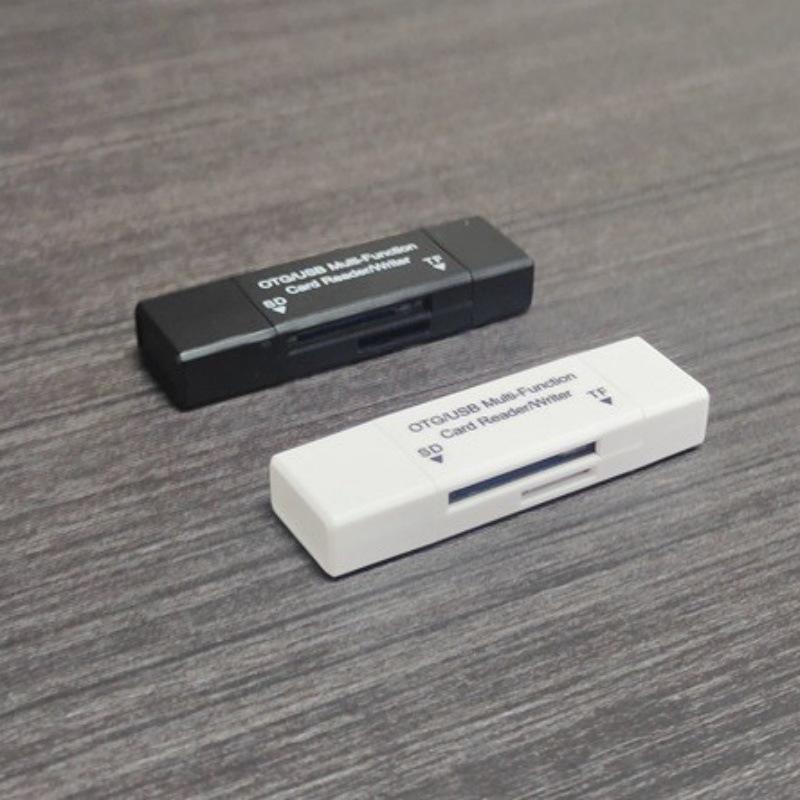 Cross-Border Multi-Function 4-in-1 Mini OTG Mobile Phone Card Reader and USB Converter