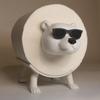 Toilet Paper Holder Tissue Rack Polar Bear Shape Reusable Handcrafted