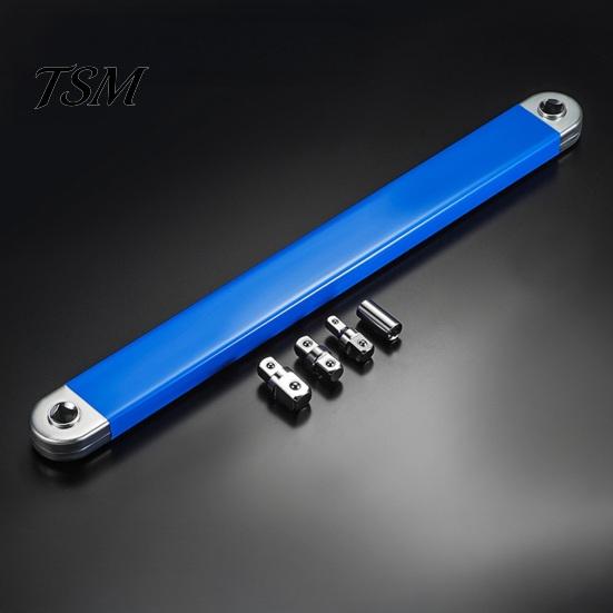 Extension Wrench High Carbon Steel Zero Degree Adjustable Ratchet Chain Drive Extender Tool Impact Set Shaft
