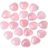 Natural Rose Quartz Heart-Shaped Crystal Gemstone - 2cm Polished Palm Stone