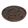 Wooden Tray Divided Serving Tray for Appetizers Snacks Veggie Platter Decorative Sectional Platter for Party Buffet B