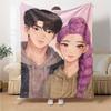 1pc KPop Demon Hunters RUMI8 Blanket, Gift, for Men and Women, Soft Blanket, Good for Sofa Bed Couch Travel, Lightweight Flannel Blanket