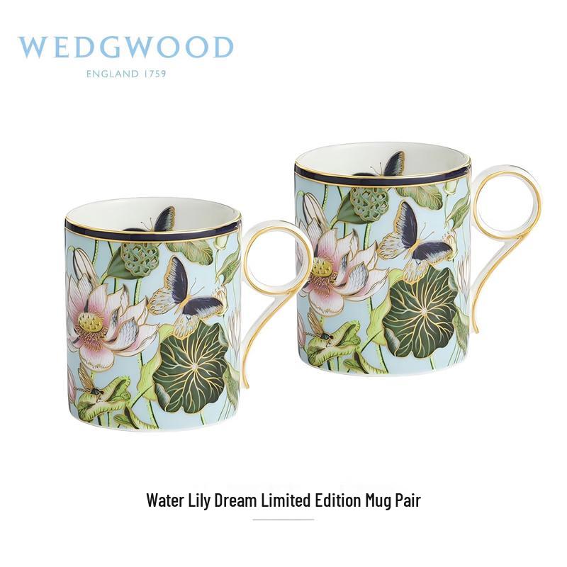 Wedgwood Waterlily Dream Limited Edition Mug Pair