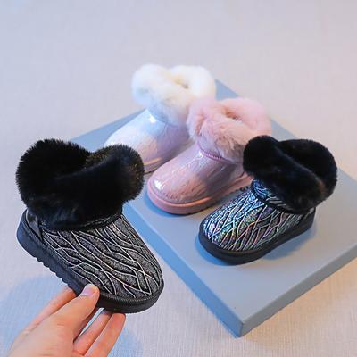 Winter Plüsch Dicke Baumwollschuhe für kleine Mädchen Kinderstiefel