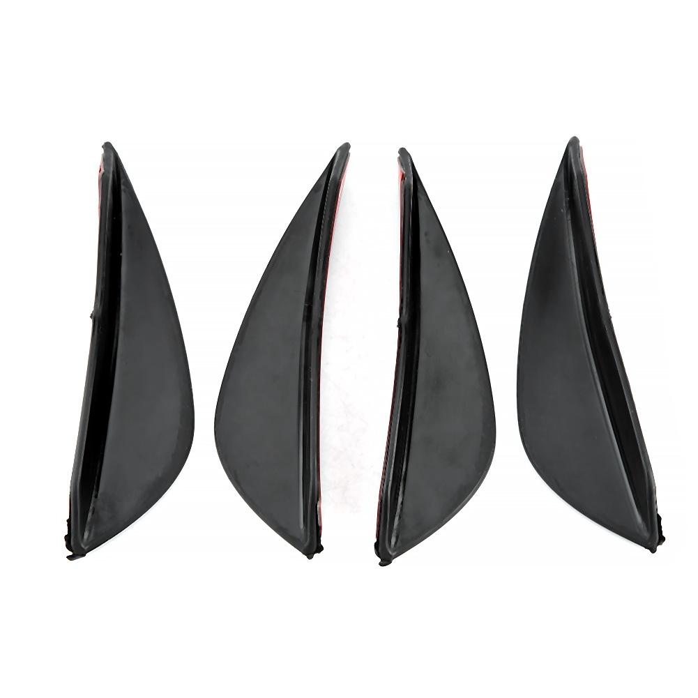 Bumper Lip Front Bumper Wind Splitter Trim Kit Carbon     4 Piece Self Adhesive   Fits Most Cars