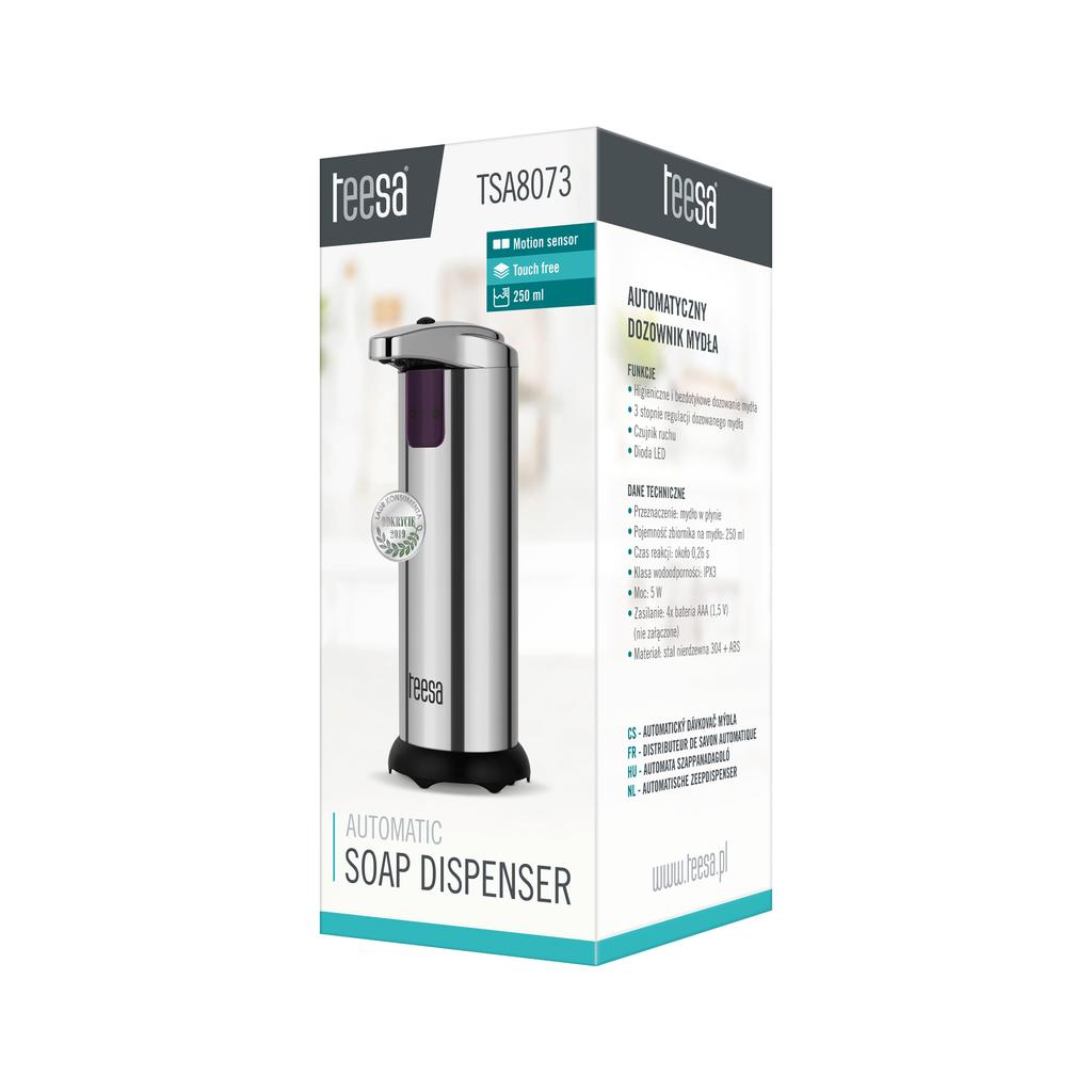 Teesa automatic soap dispenser, touchless, adjustable