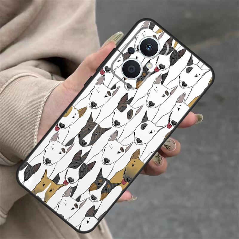 Bullterrier Bull Terrier Dog Case For OPPO Reno 7 8 Lite 10 11 12 13 14 Pro 8T 12F 13F 14F OPPO Find X8 X6 X9 Pro Cover