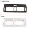 For BMW X3 E83 2006-2010 ABS Carbon Fiber Car Center Console Air Conditioning Outlet Frame Cover Stickers Trim Auto Accessories