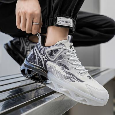 Men's Fashionable and Trendy Basketball Shoes with Strong Jumping Ability Anti Slip and Wear-resistant Casual Sports Shoes