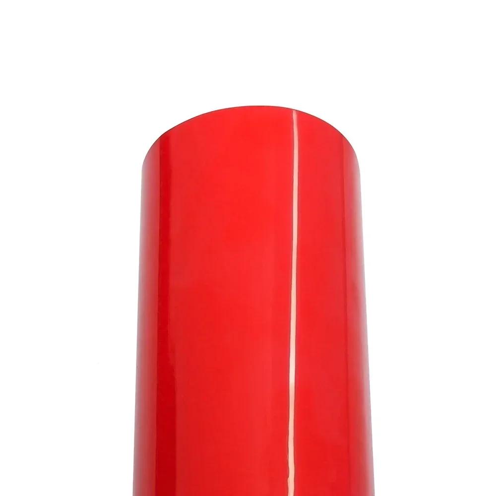 

0.5m Wide Glossy Red Car Sticker PET Car Wrapping Film Bubble Free Vinyl Film Auto Decal Car Exterior Accessories Decoration 0.5x2m